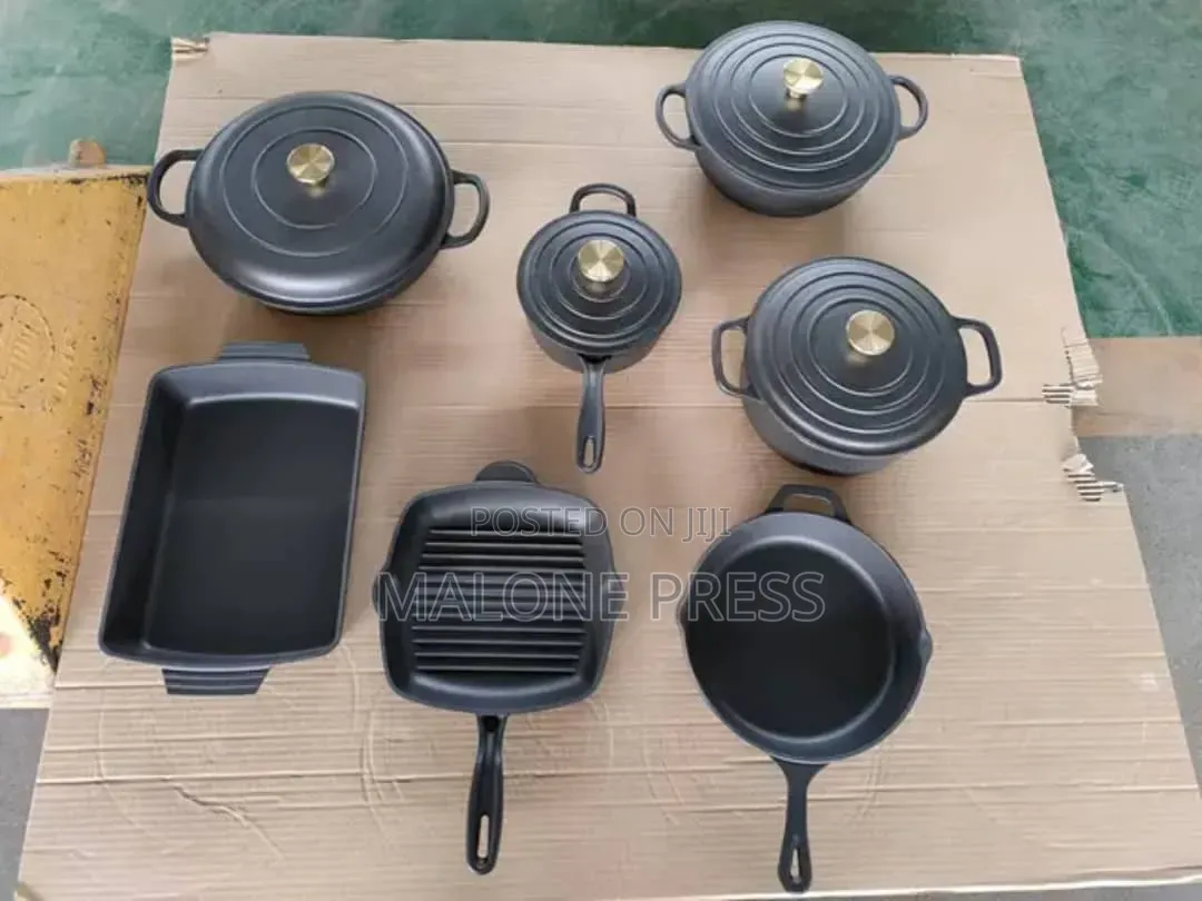 Enamel Non-Stick Cast Iron Utensils Very New and Available Now as Seen