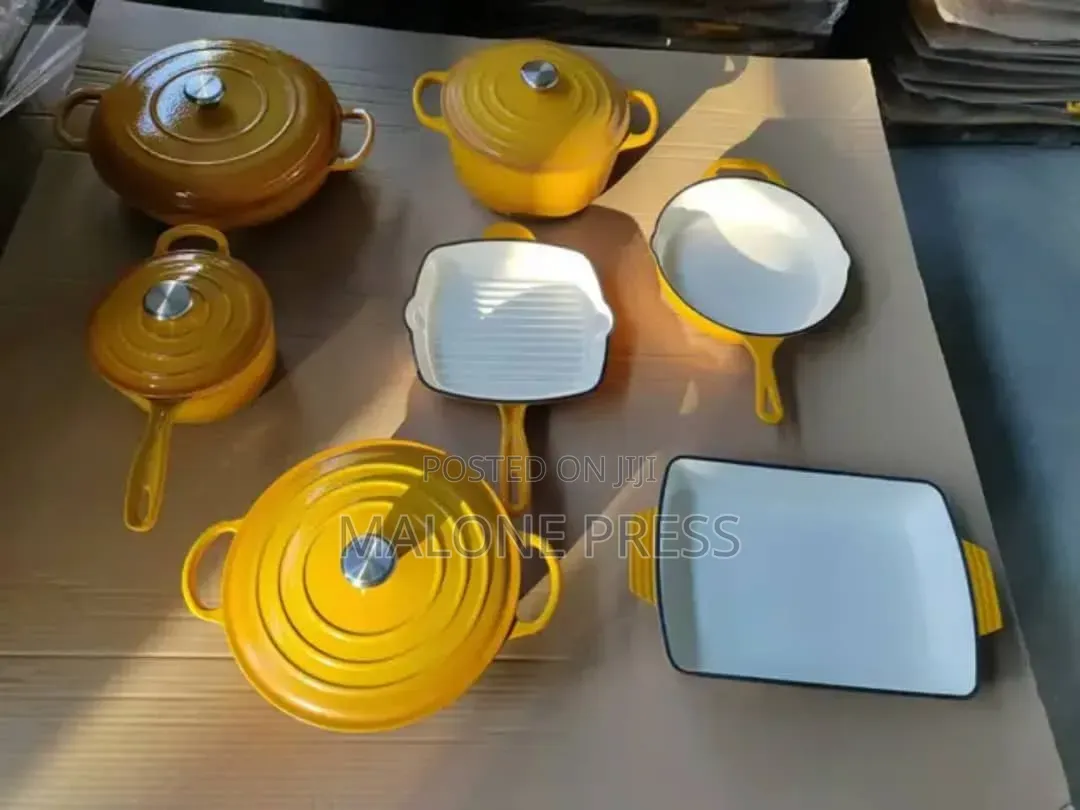 Enamel Non-Stick Cast Iron Utensils Very New and Available Now as Seen