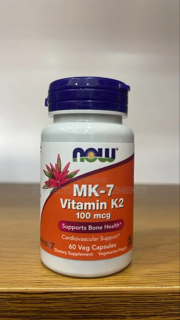 Now MK-7 Vitamin K2 100 MCG Veg Capsules Supports Bone Health*