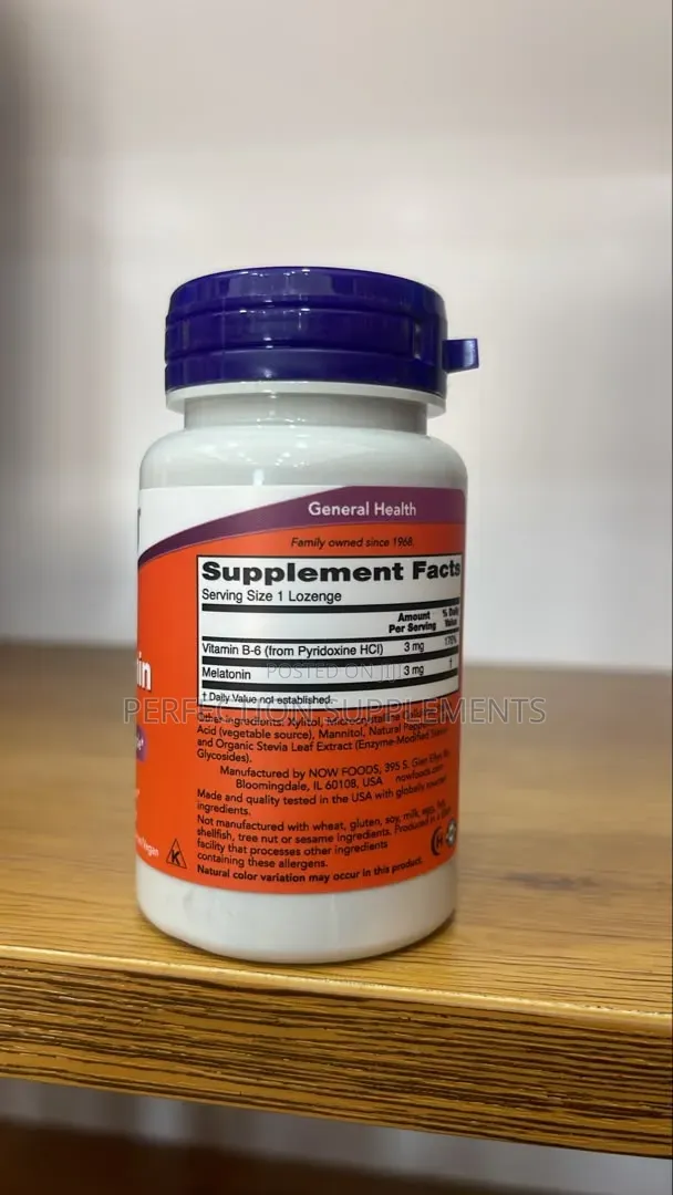 NOW Melatonin 3 Mg Lozenges
Healthy Sleep Cycle*