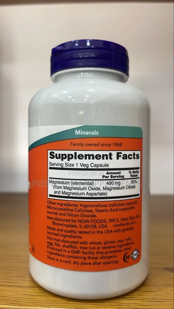 NOW Magnesium Malate Caps Veg Capsules
Nervous System Support*