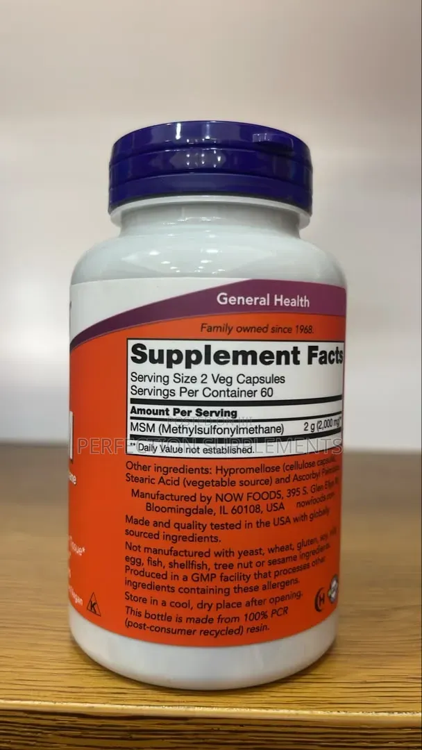 NOW MSM 1000 Mg Veg Capsules
Joint Health*
