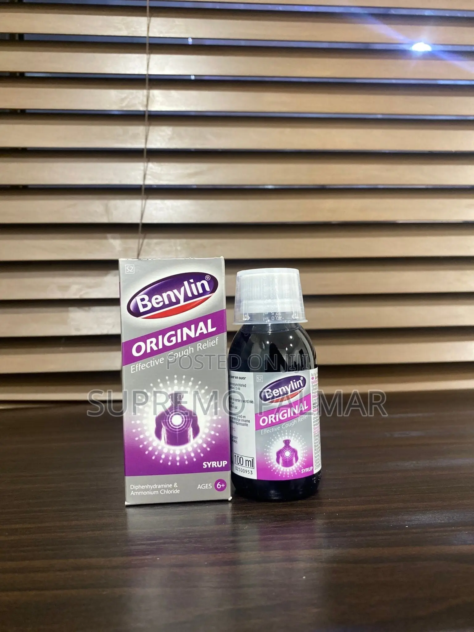 Benylin Original Cough Relief Syrup 100ml – Diphenhydramine
