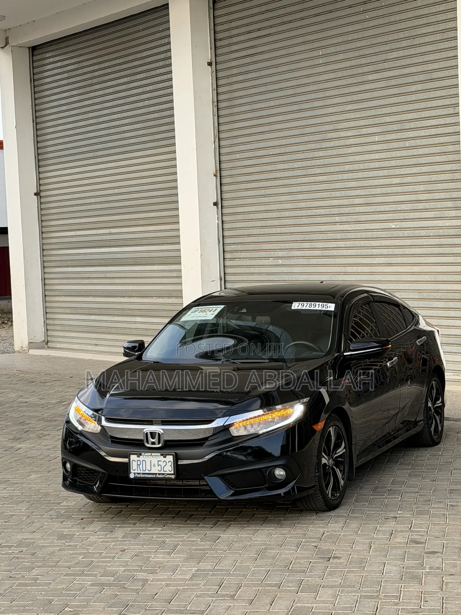 Honda Civic Touring 4dr Sedan (1.5L 4cyl) 2017 Black