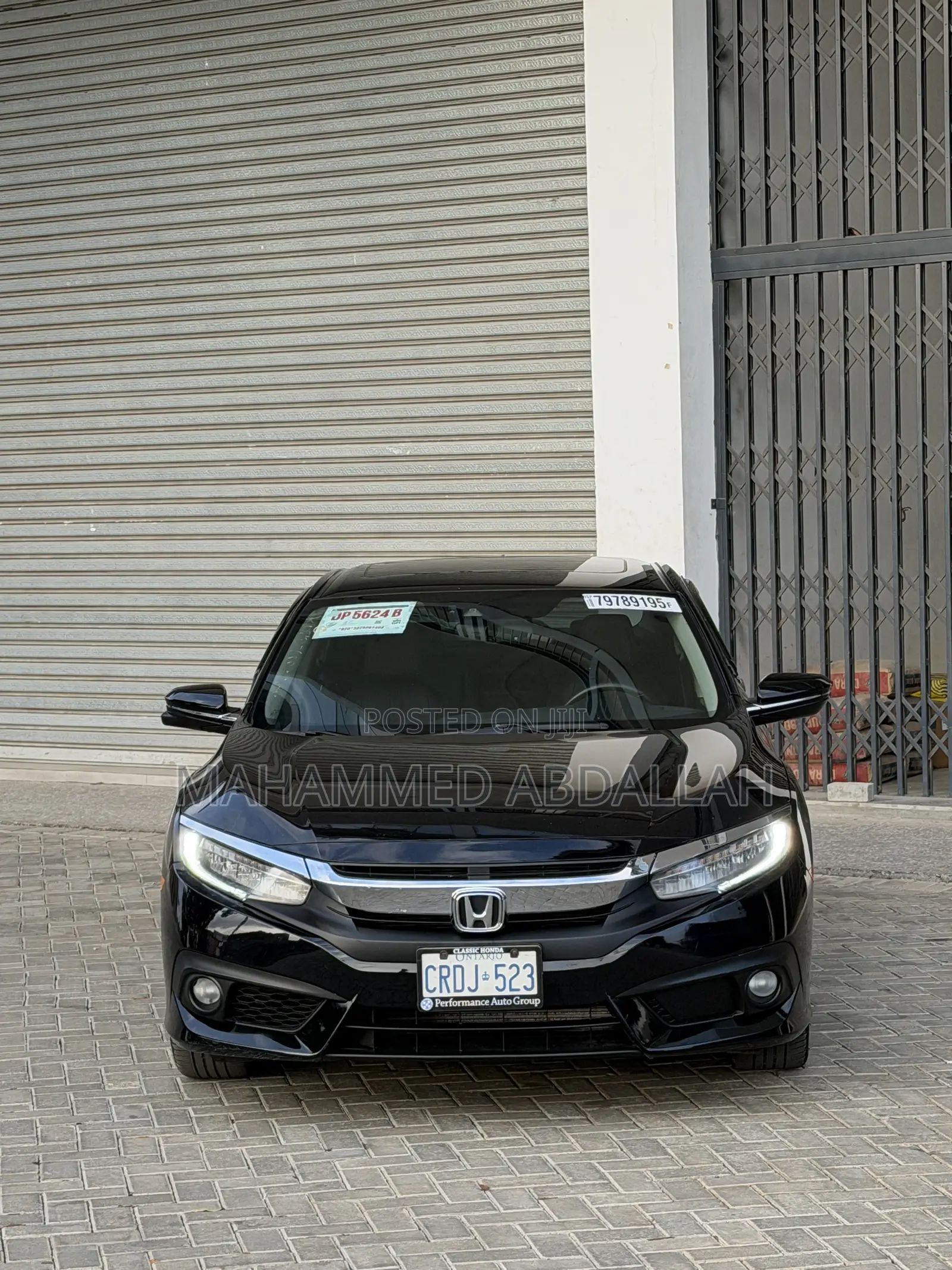 Honda Civic Touring 4dr Sedan (1.5L 4cyl) 2017 Black