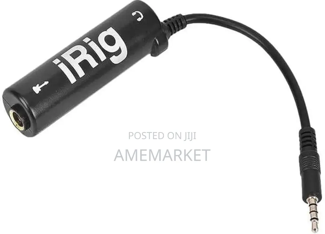 iRig 3.5mm Mobile Audio Adapter for Guitar, Bass & Microphone