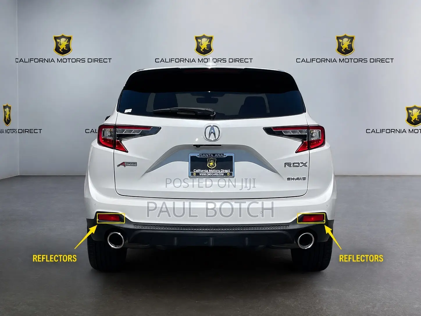 2020 Acura RDX Rear Bumper Reflectors