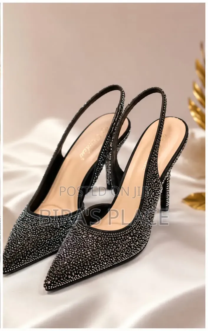 Bedazzled Slingback Heels