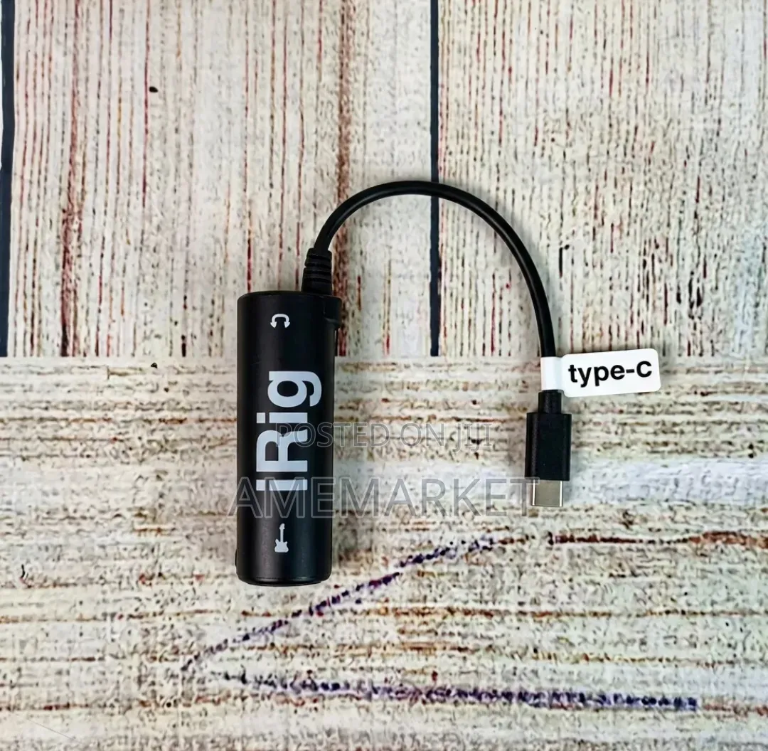 iRig Type-C Mobile Audio Adapter for Guitar, Bass & Microphone