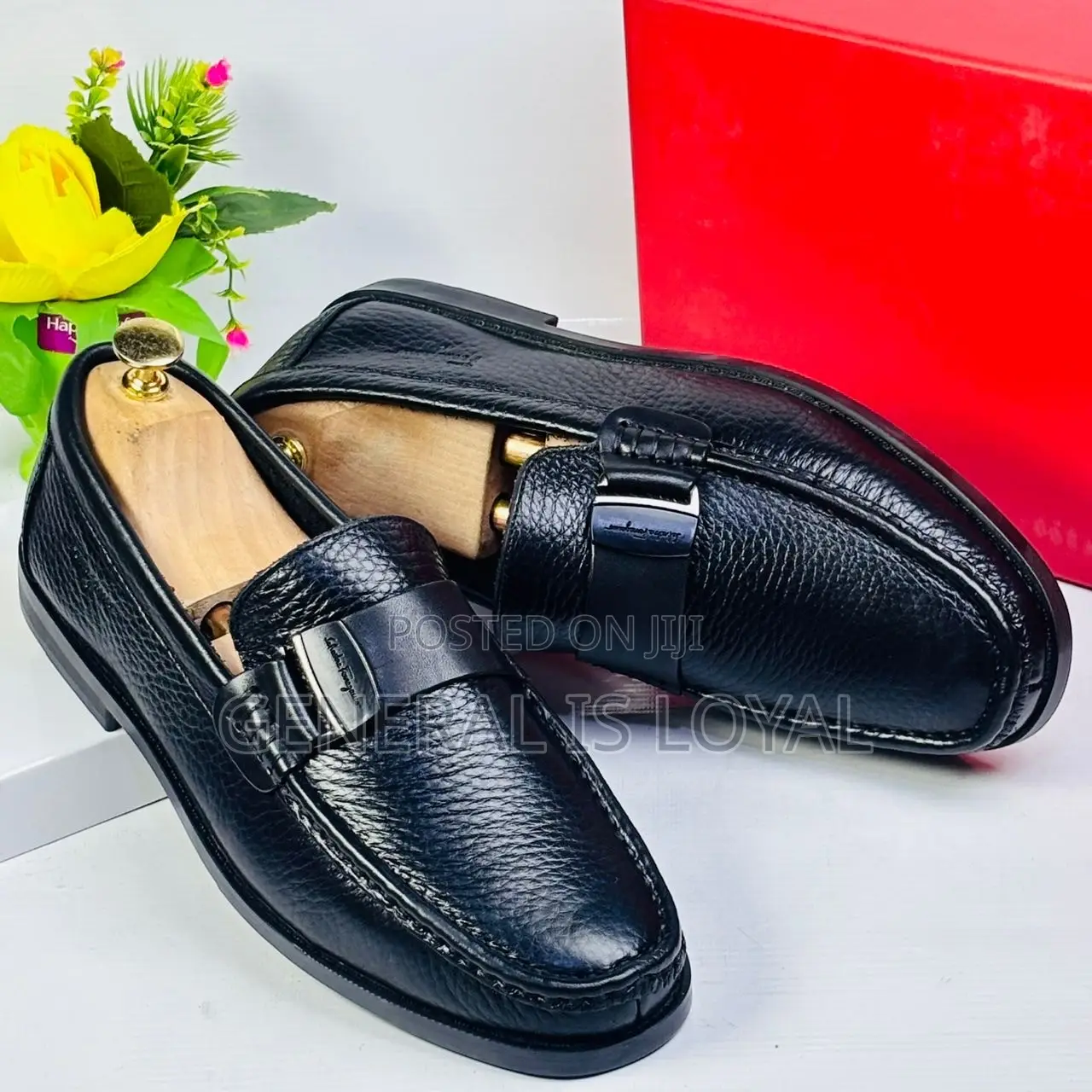 Salvatore Ferragamo Soft Leather Men Black Loafers