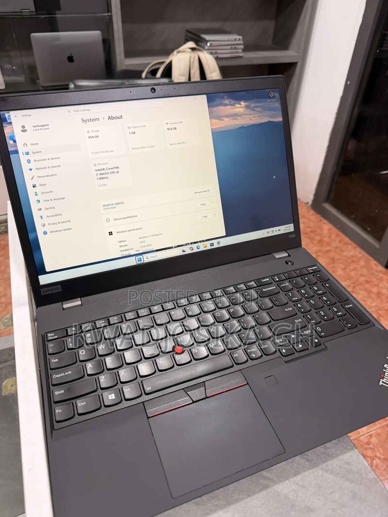 Laptop Lenovo ThinkPad T580 16GB Intel Core i7 SSD 1T