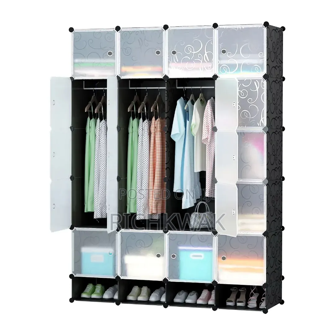 20 Cubes Plastic Wardrobe With Shoe Storage