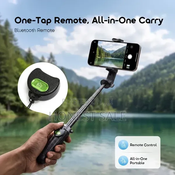 FlexiStand Phone Tripod With Fill Light and Bluetooth Remote Control