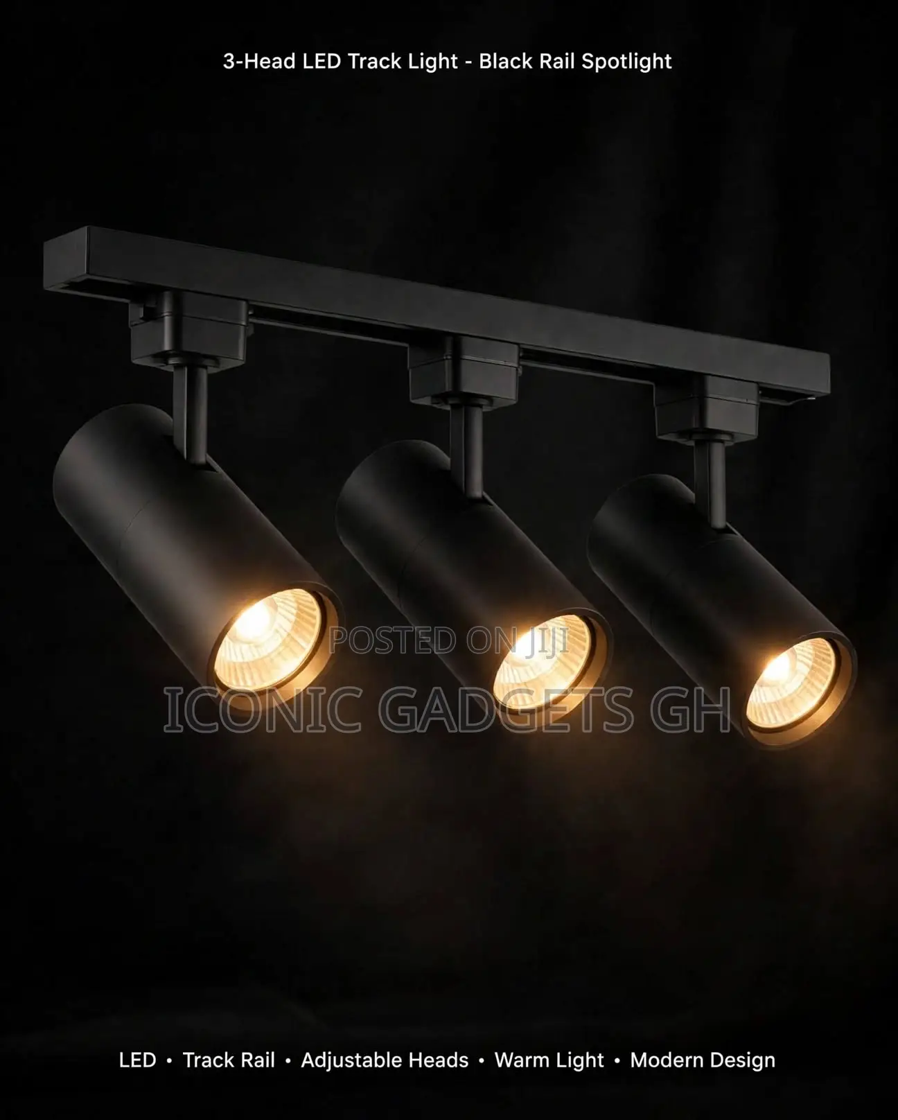 3-Head Led Track Light