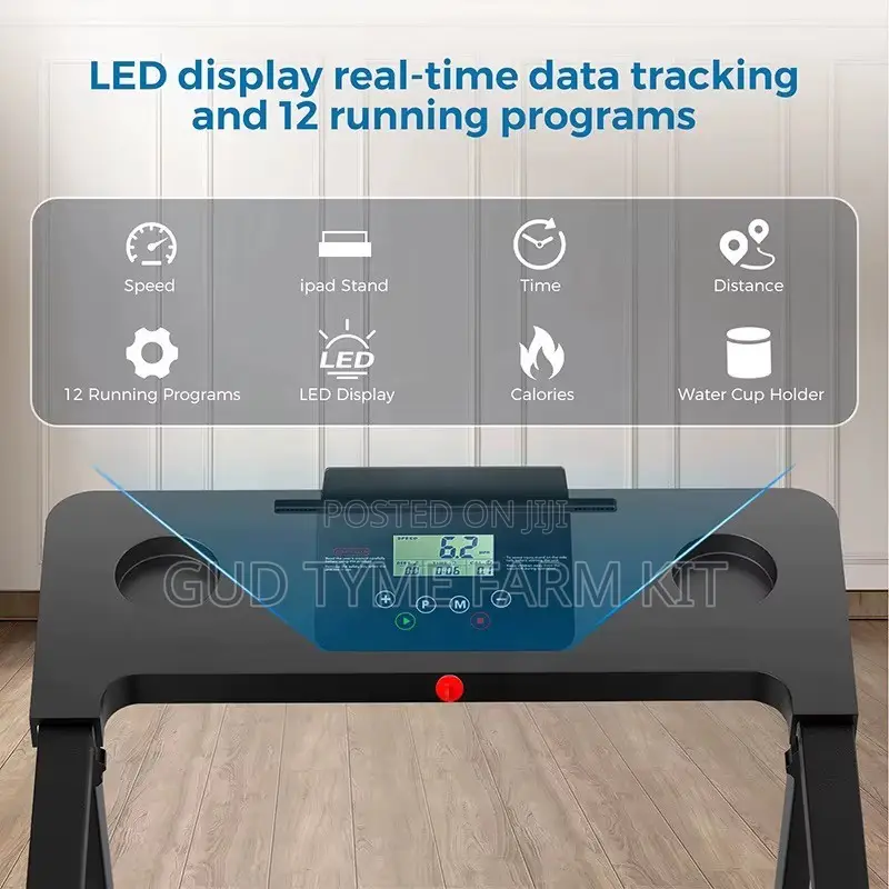 Treadmill With Bluetooth App and Speakers