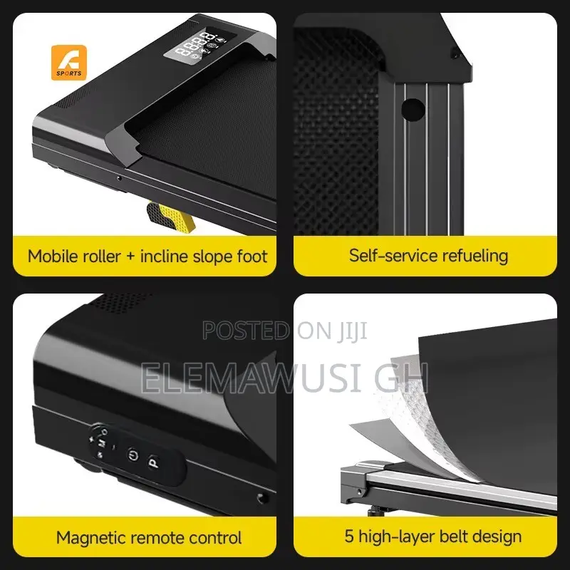 Foldable Portable Treadmill With LED Screen Electric Walking Pad
