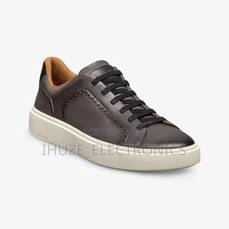 ALLEN EDMONDS Oliver Slip-on Stretch-Lace Brogue Sneaker (Size 44)