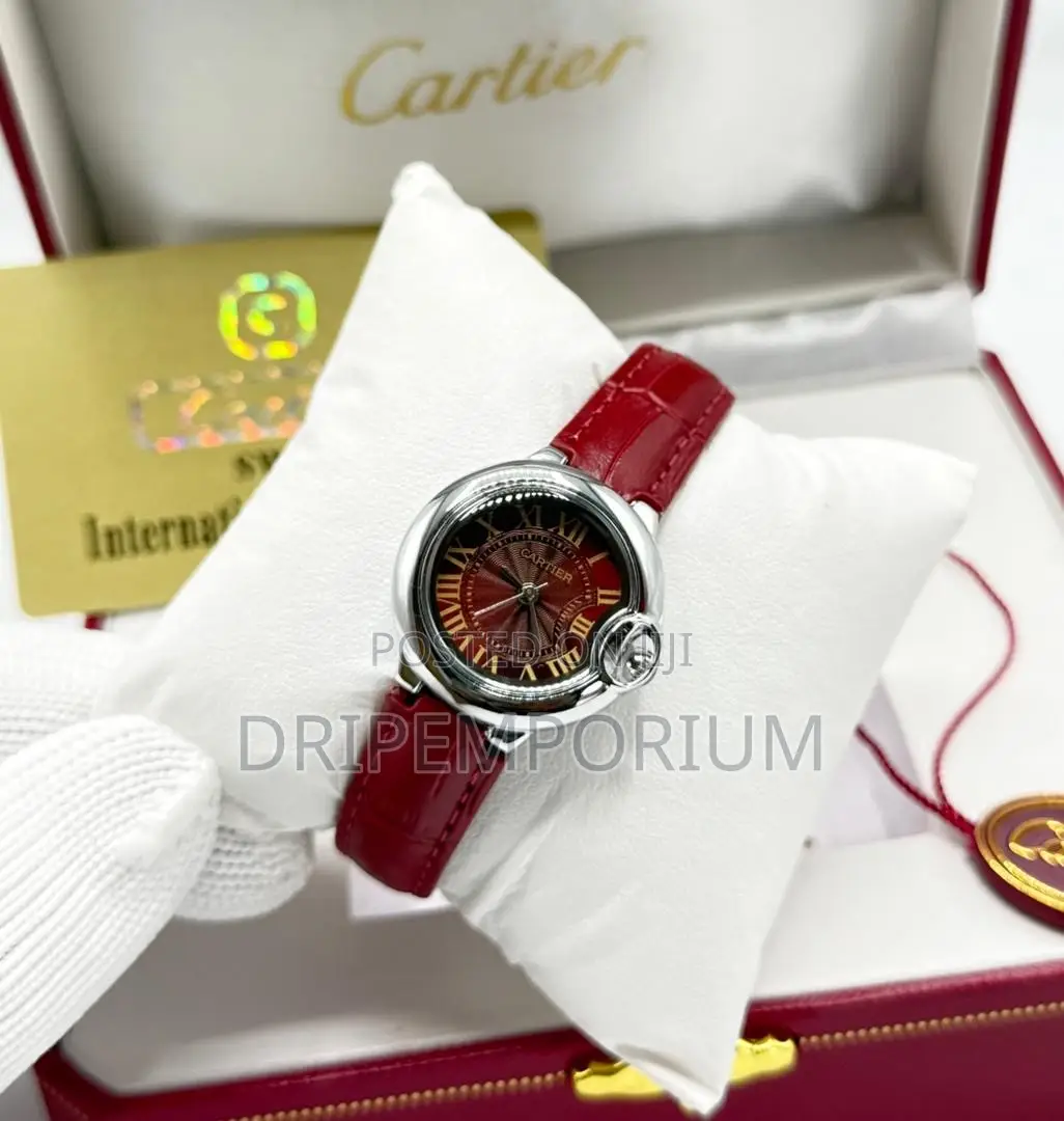 Cartier Chain Strap  and Leather Watch