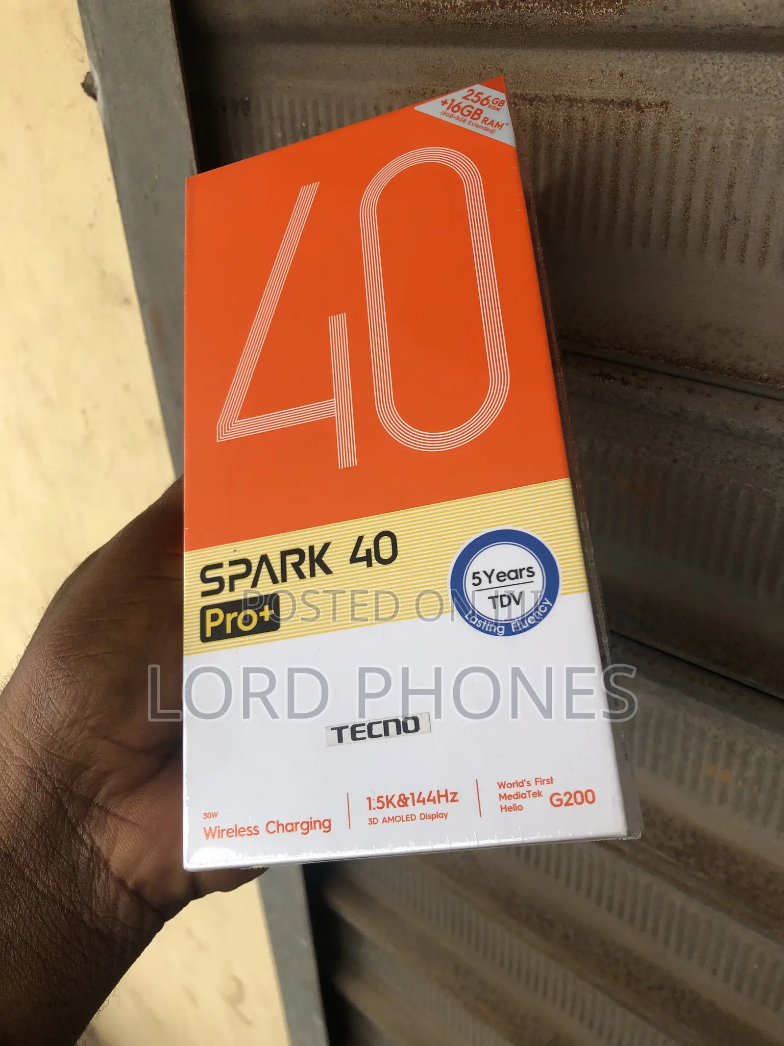 New Tecno Spark 40 Pro+ 256 GB Black