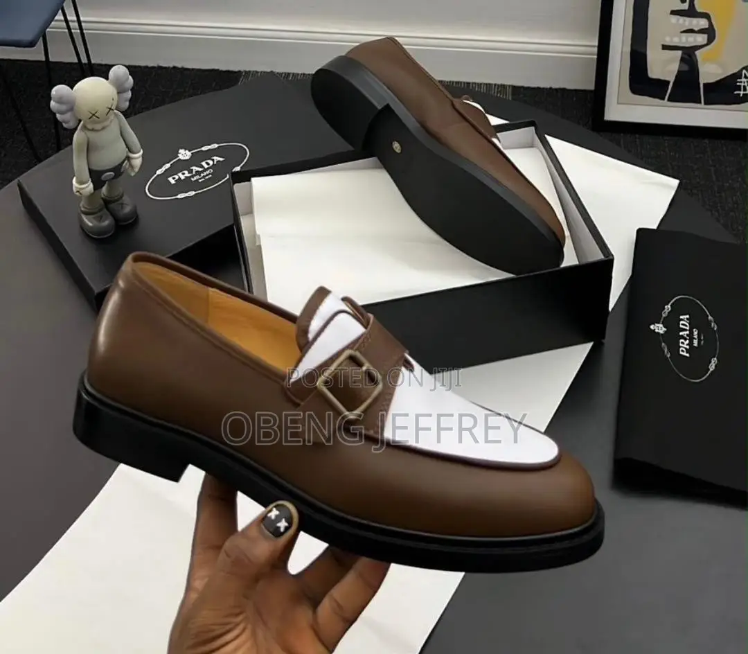 Original Prada Penny Loafer Black / White or Brown