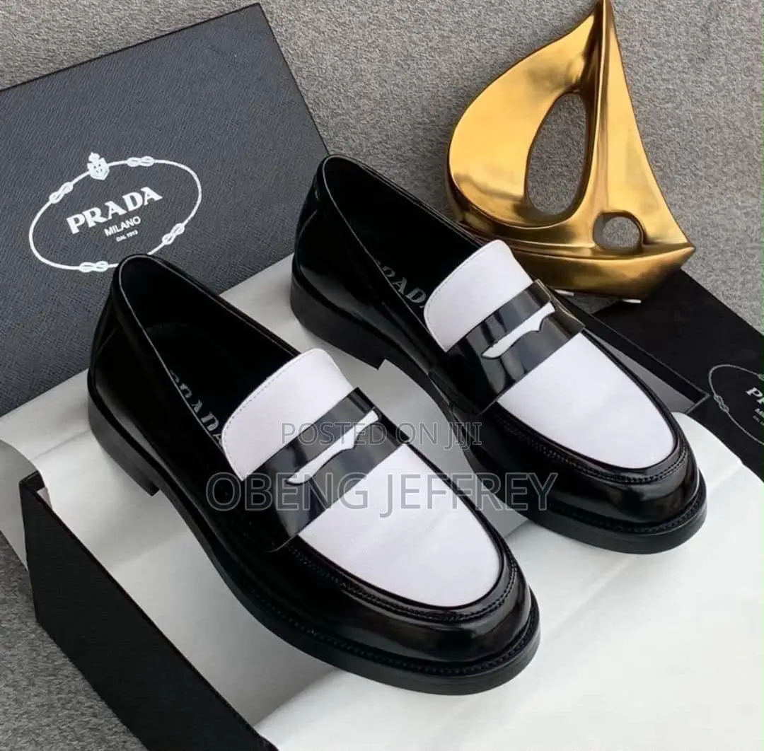 Original Prada Penny Loafer Black / White or Brown