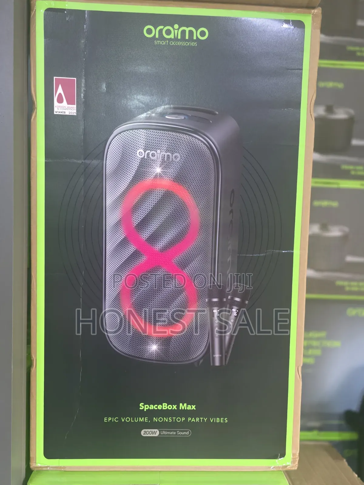 Oraimo SpaceBox Max 200W Auracast SpaceBox Max With 2 Microphone 🎤