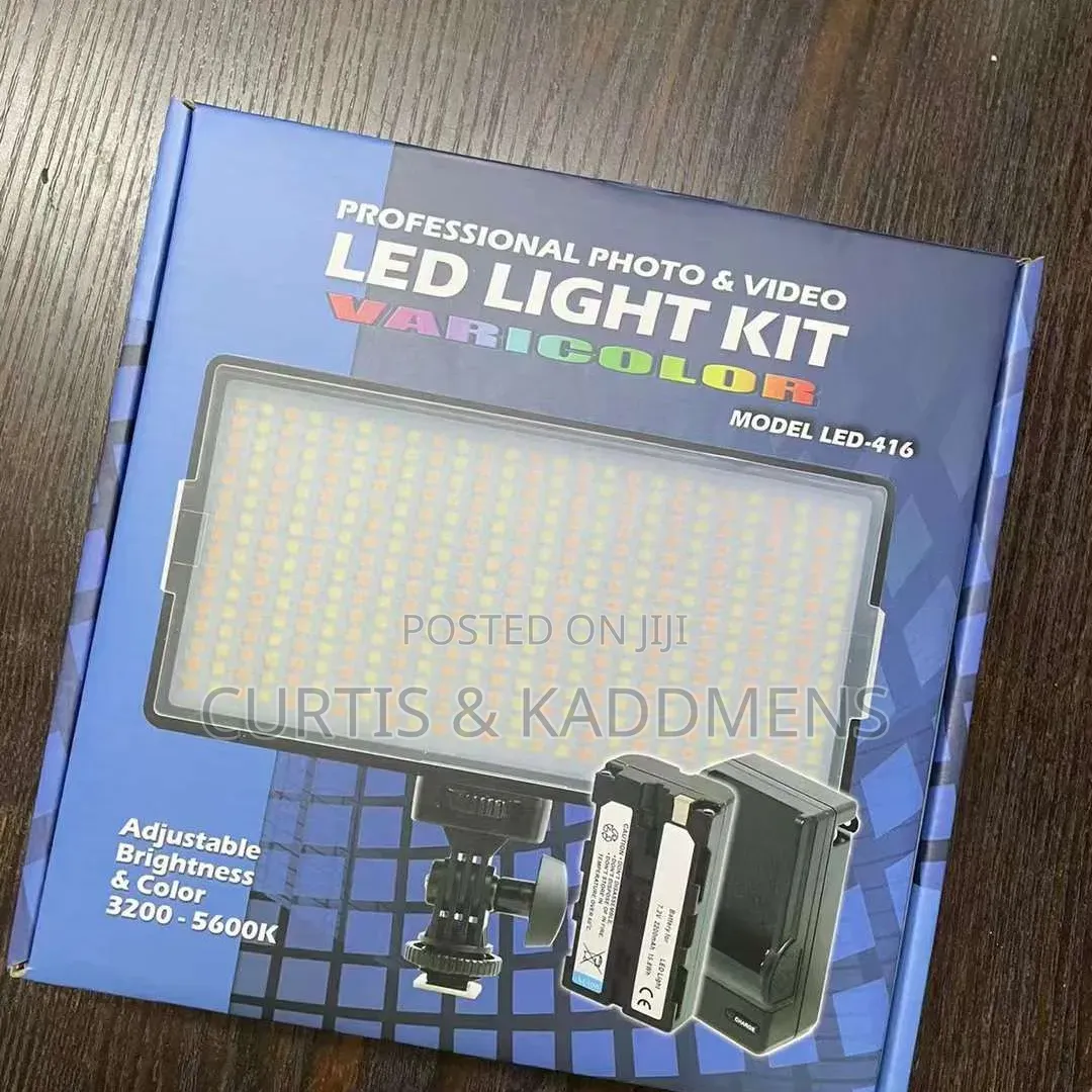 LED-416 Bi-Color Light With Battery, Charger and Camera Mount