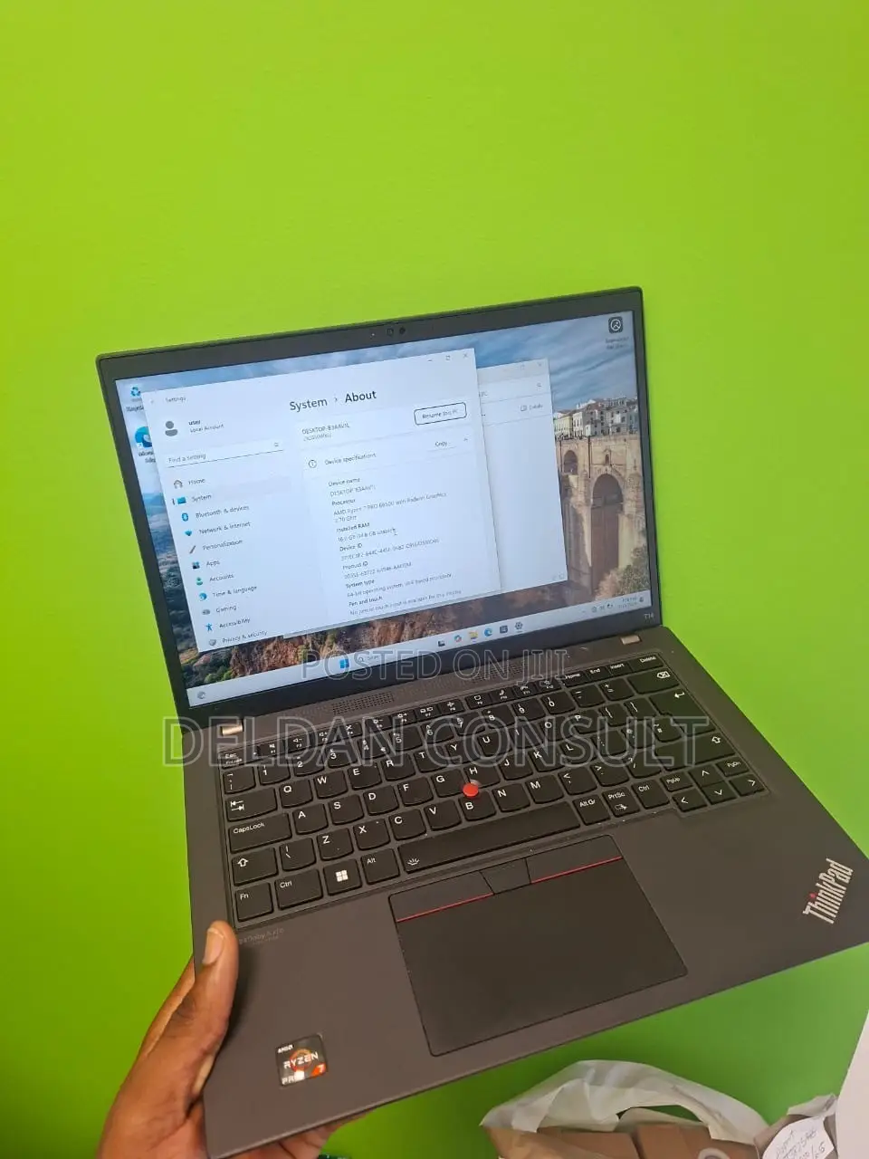 Laptop Lenovo ThinkPad T14 16GB AMD Ryzen 7 SSD 512GB