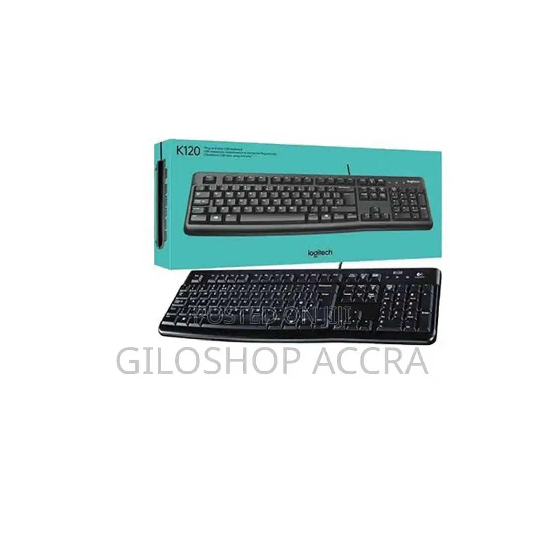 Logitech K120 Full Size Wired Keyboard USB Plug-and-Play Windows