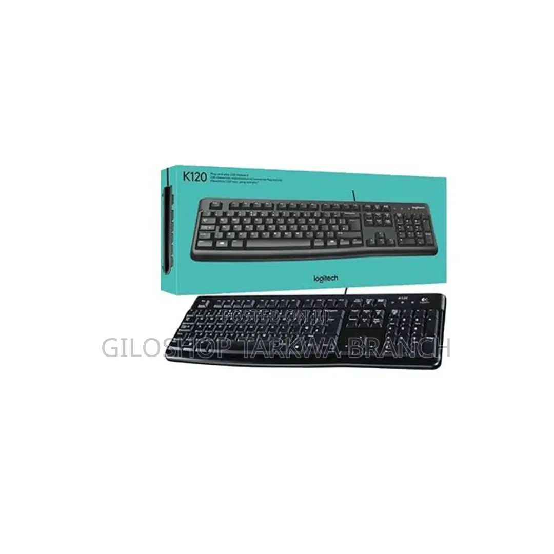 Logitech K120 Full Size Wired Keyboard USB Plug-and-Play Windows