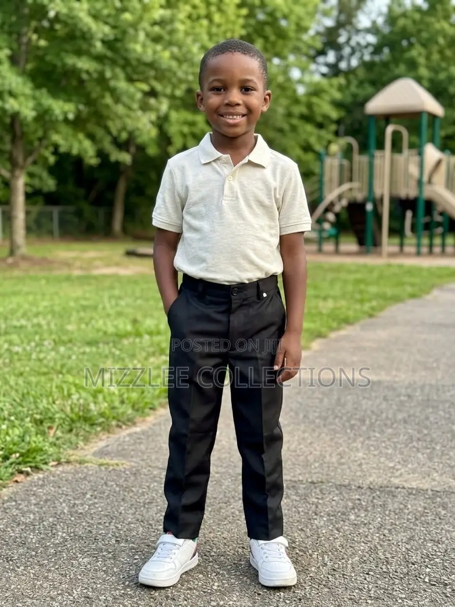 Quality Kids Material Black and Blueblack Trousers in 20-28