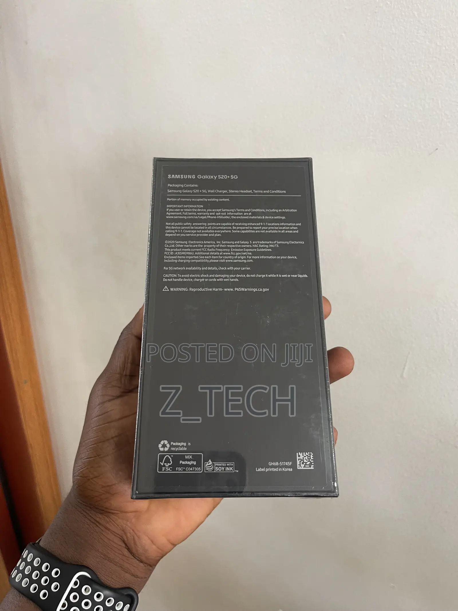 New Samsung Galaxy S20+ 5G 128 GB Black