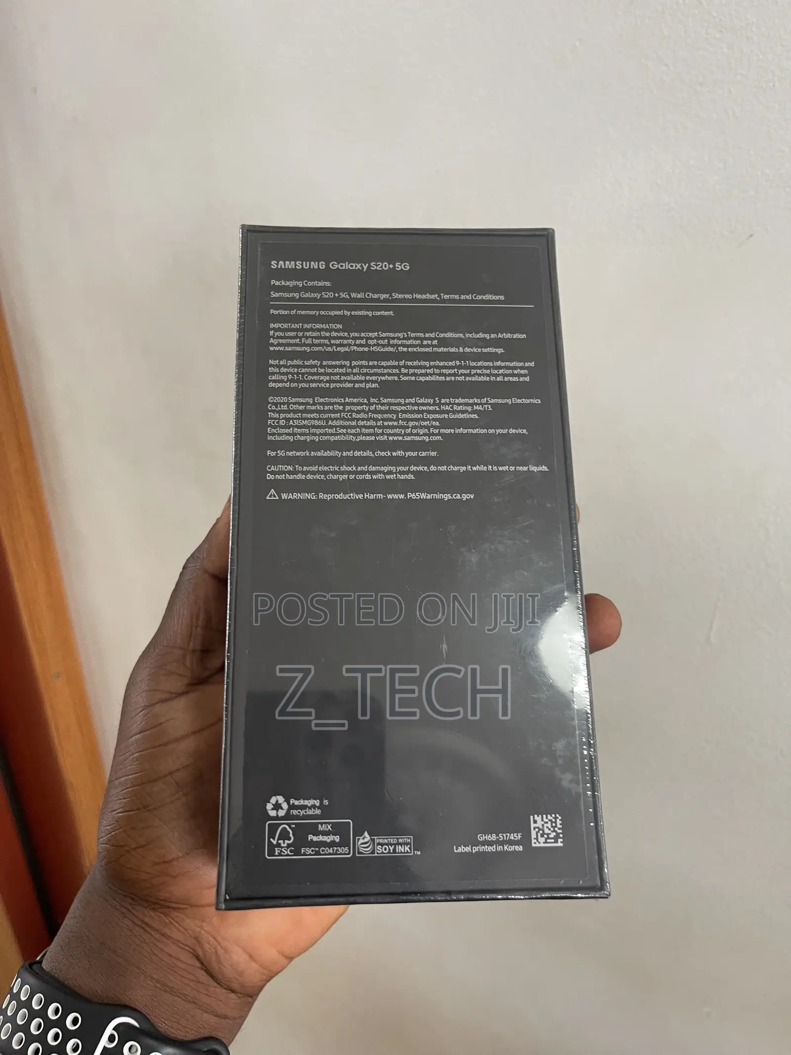New Samsung Galaxy S20+ 5G 256 GB Black