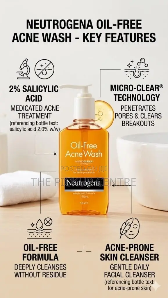 Neutrogena Oil Free Acne Wash – 9.1 Fl Oz (240 Each)