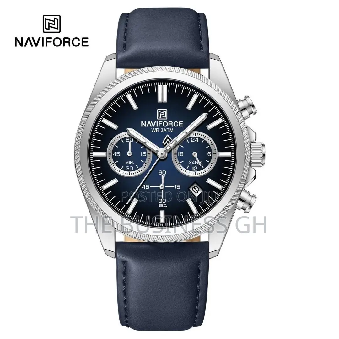 Naviforce Watch for Men (Leather Strap)