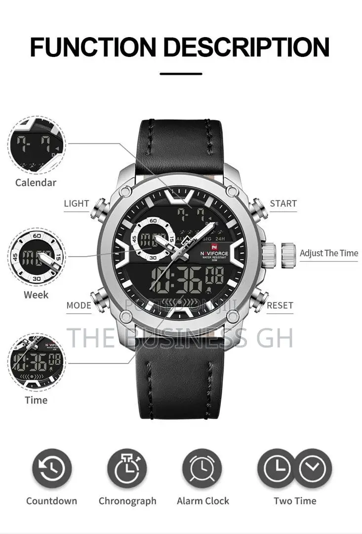 Naviforce Leather Watch for Men