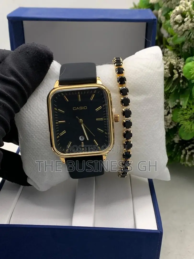Casio Watch and Bracelet Set