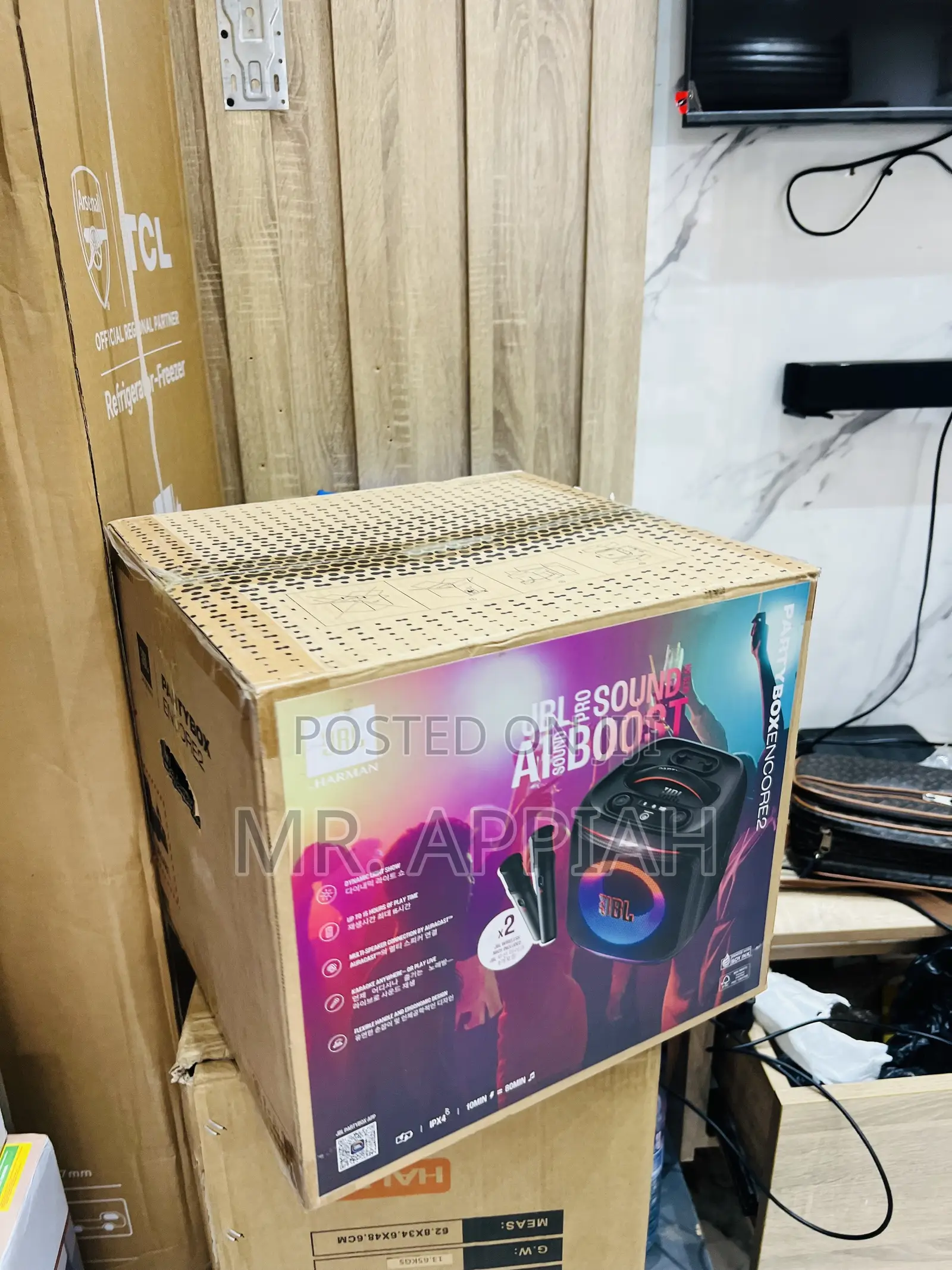 JBL PartyBox Encore Essential 2 Portable Speaker, AI Sound Boost Black