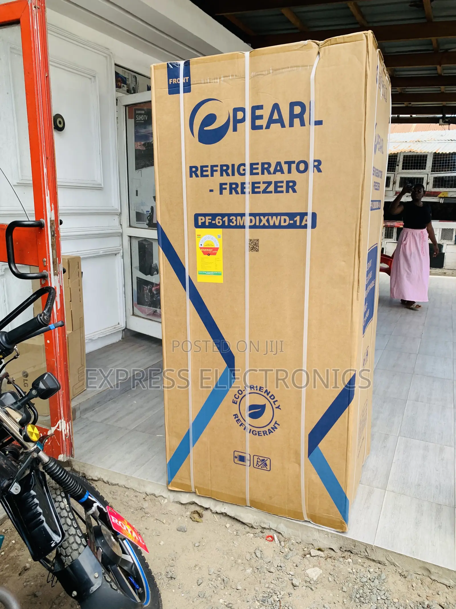 Lovely New Pearl 421L Bottom Freezer + Dispenser  - PF-613MDIXWD-1A
