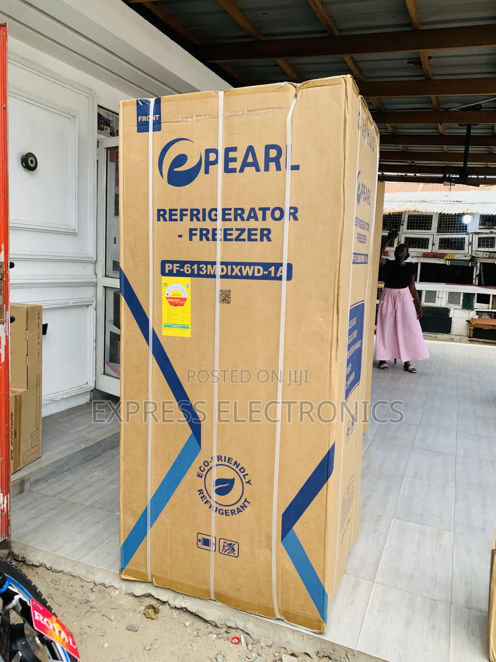 Get a New Pearl 421L Bottom Freezer +Dispenser 4doors  PF-613MDIXWD-1A