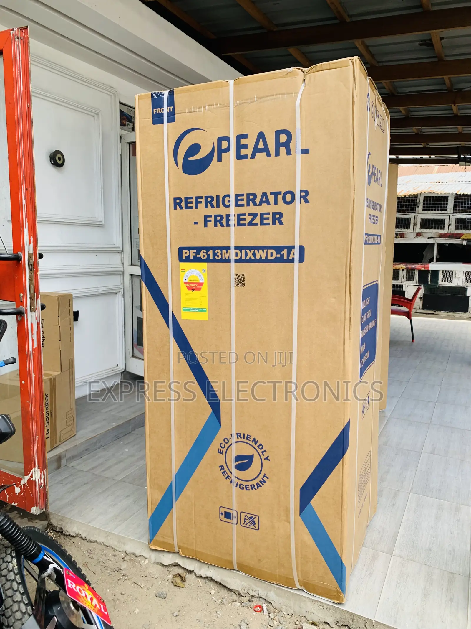 Best Buy Pearl 421L Bottom Freezer + Dispenser 4door - PF-613MDIXWD-1A