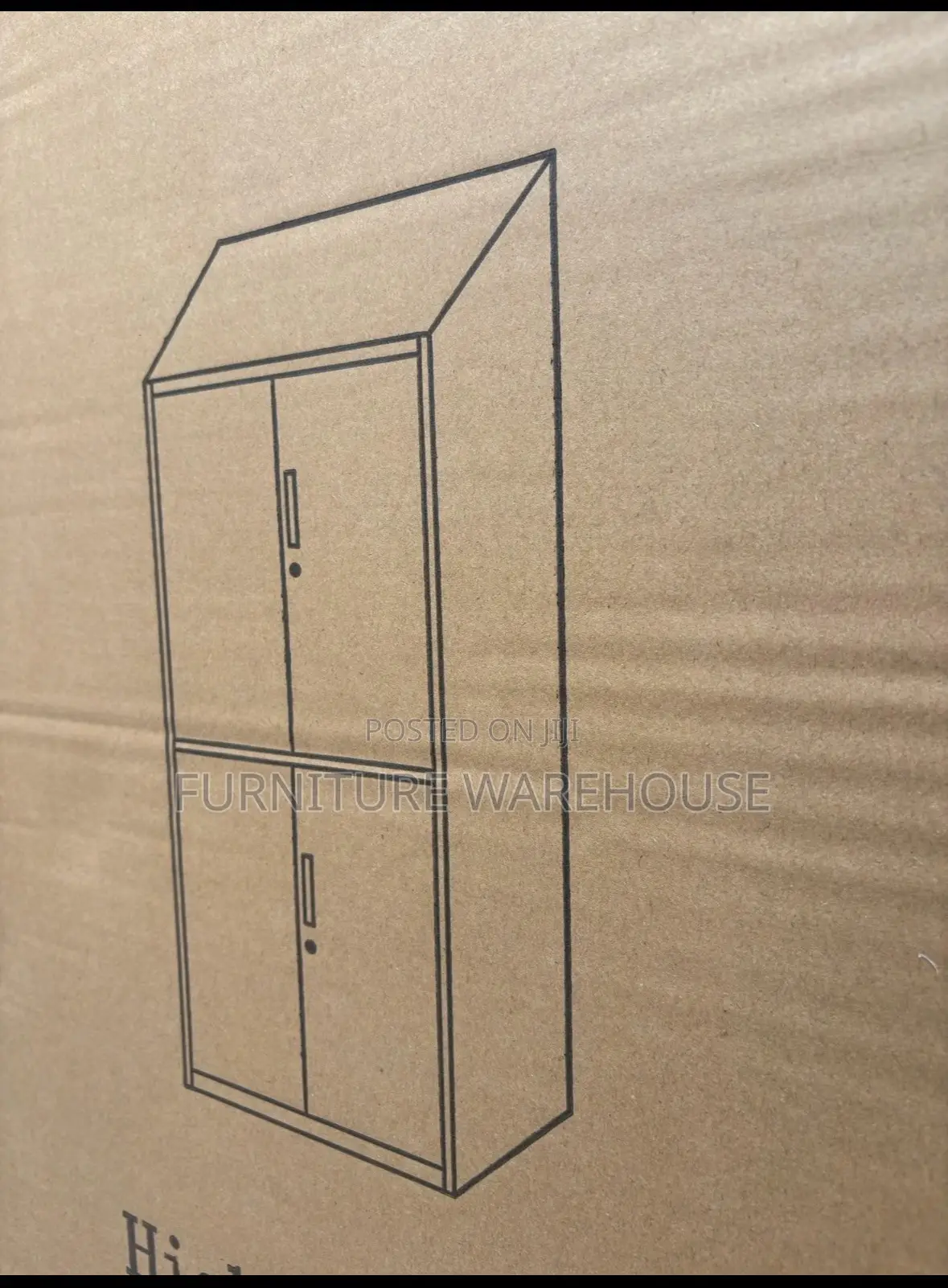 Multi-Colored 4-Door Metal Locker Cabinet
