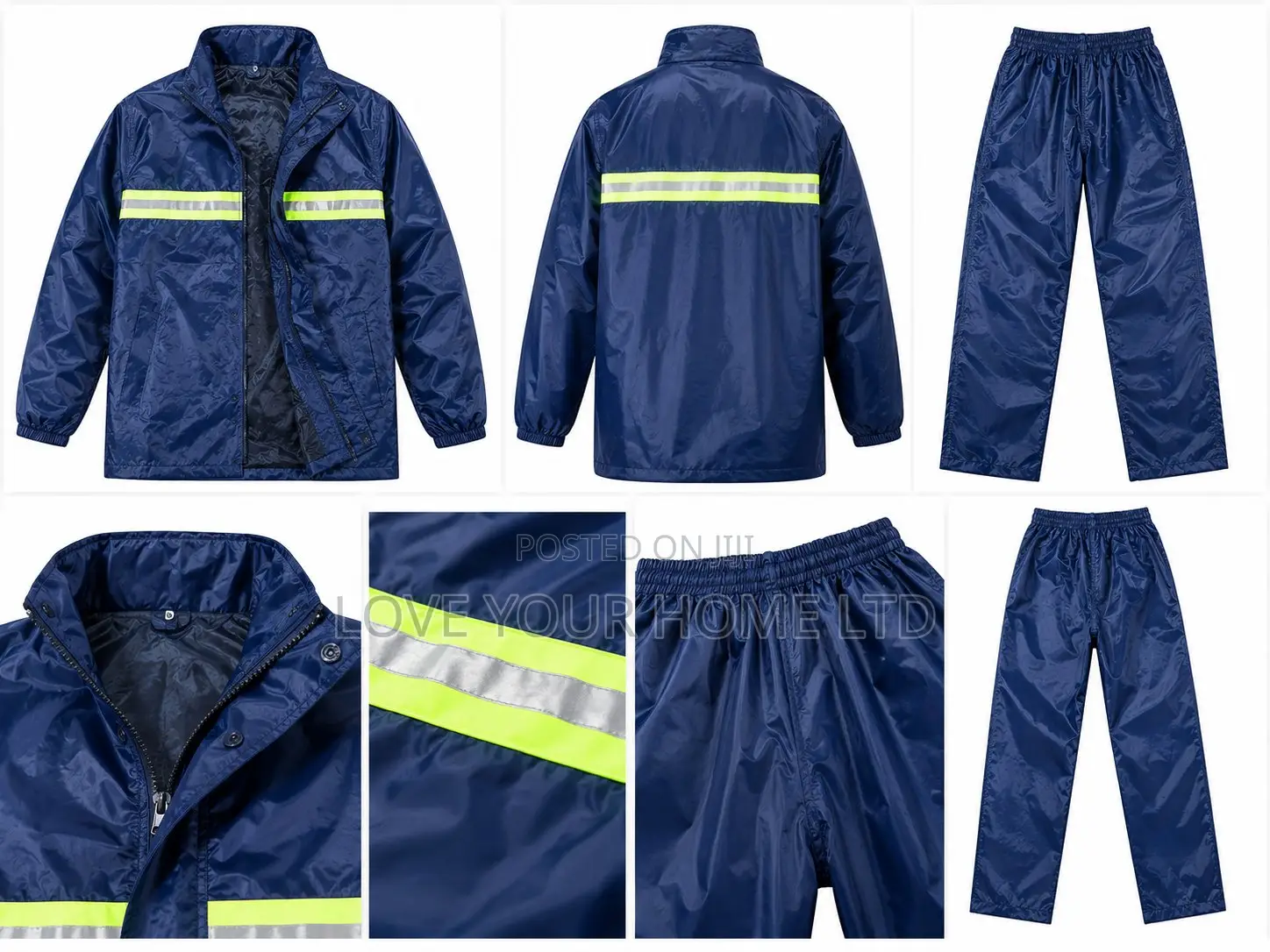 Raincoat Suit With Reflective Strip – Top & Down Rainwear