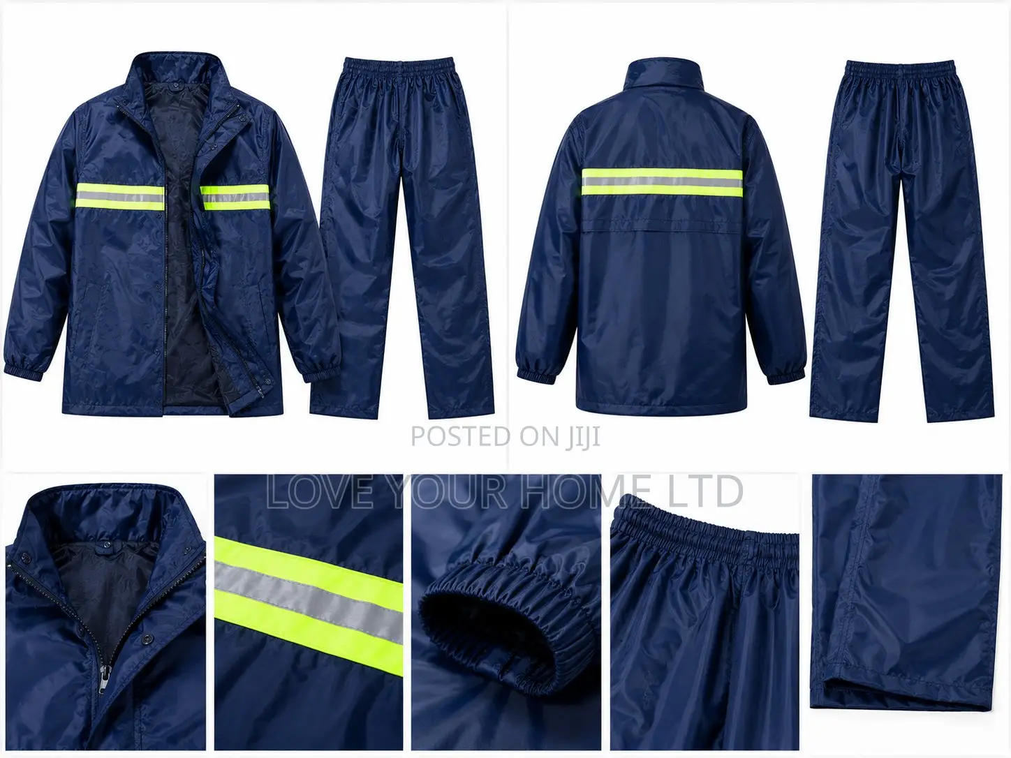 Raincoat Suit With Reflective Strip – Top & Down Rainwear