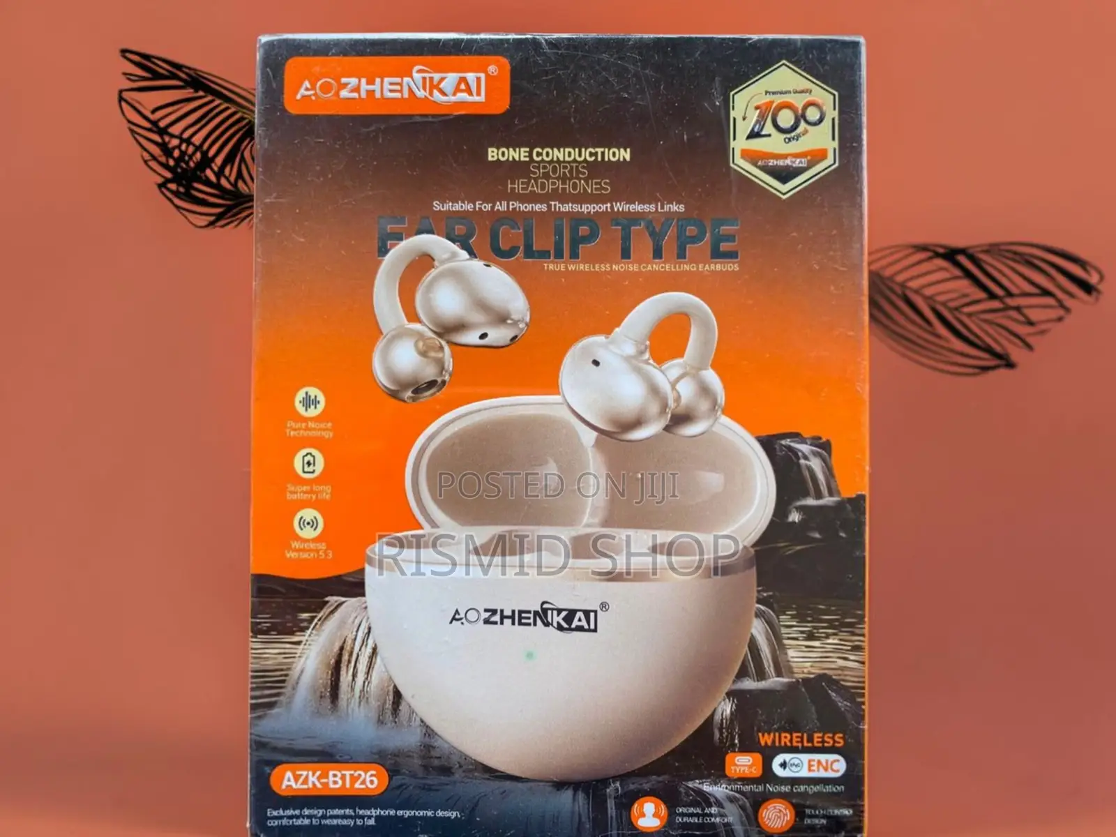AZK-BT26 Clip-on Wireless Stereo Earphones