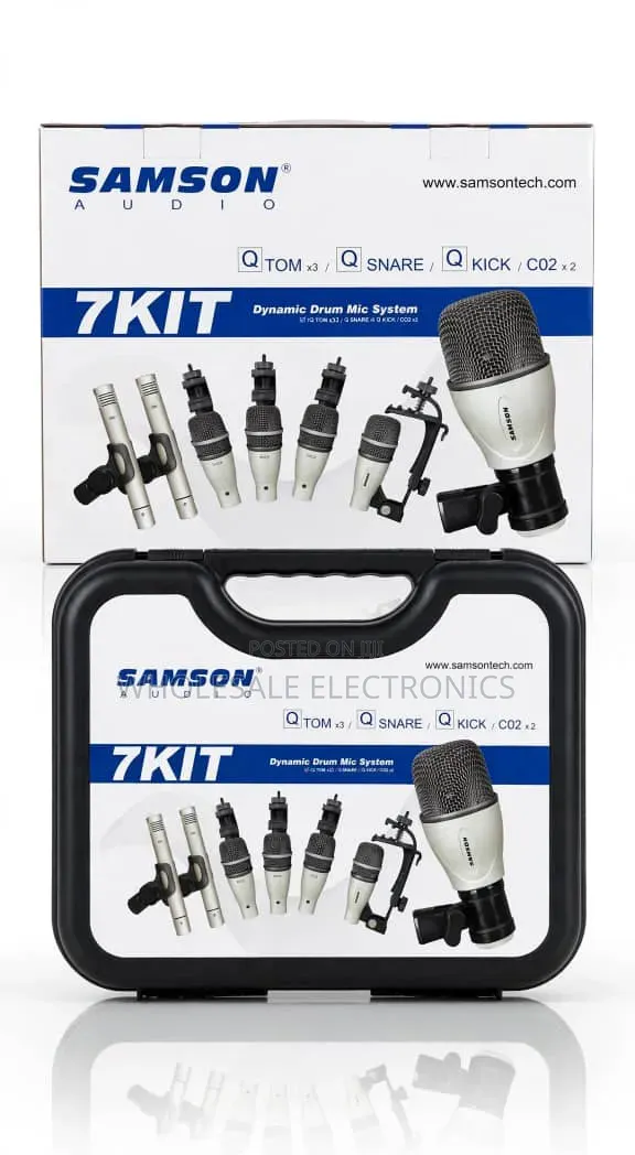 Samson 7KIT 7-Piece Dynamic Drum Microphone Set