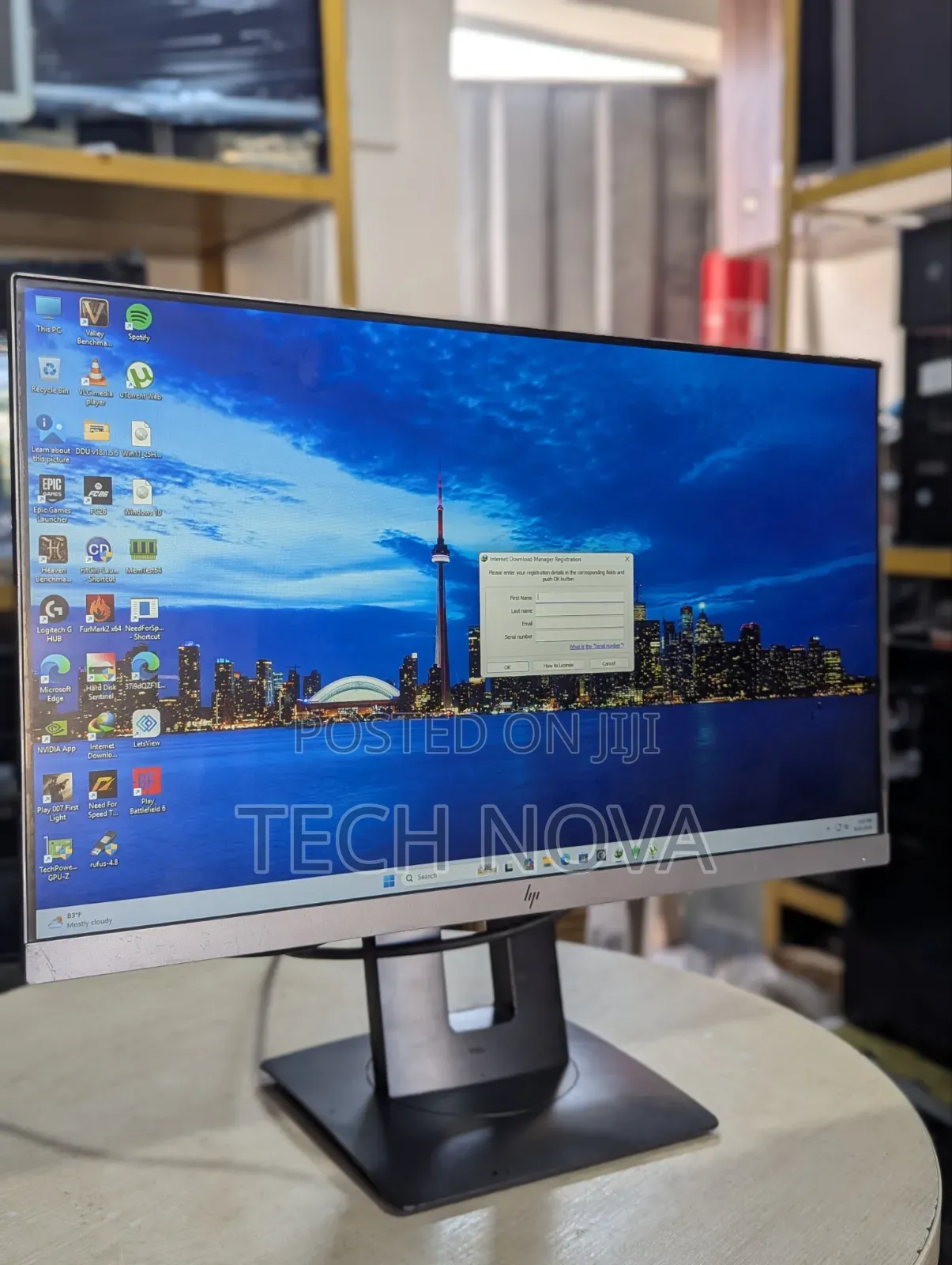 HP EliteDisplay Computer Monitor 23" Inch 1920 X 1080 FHD Silver
