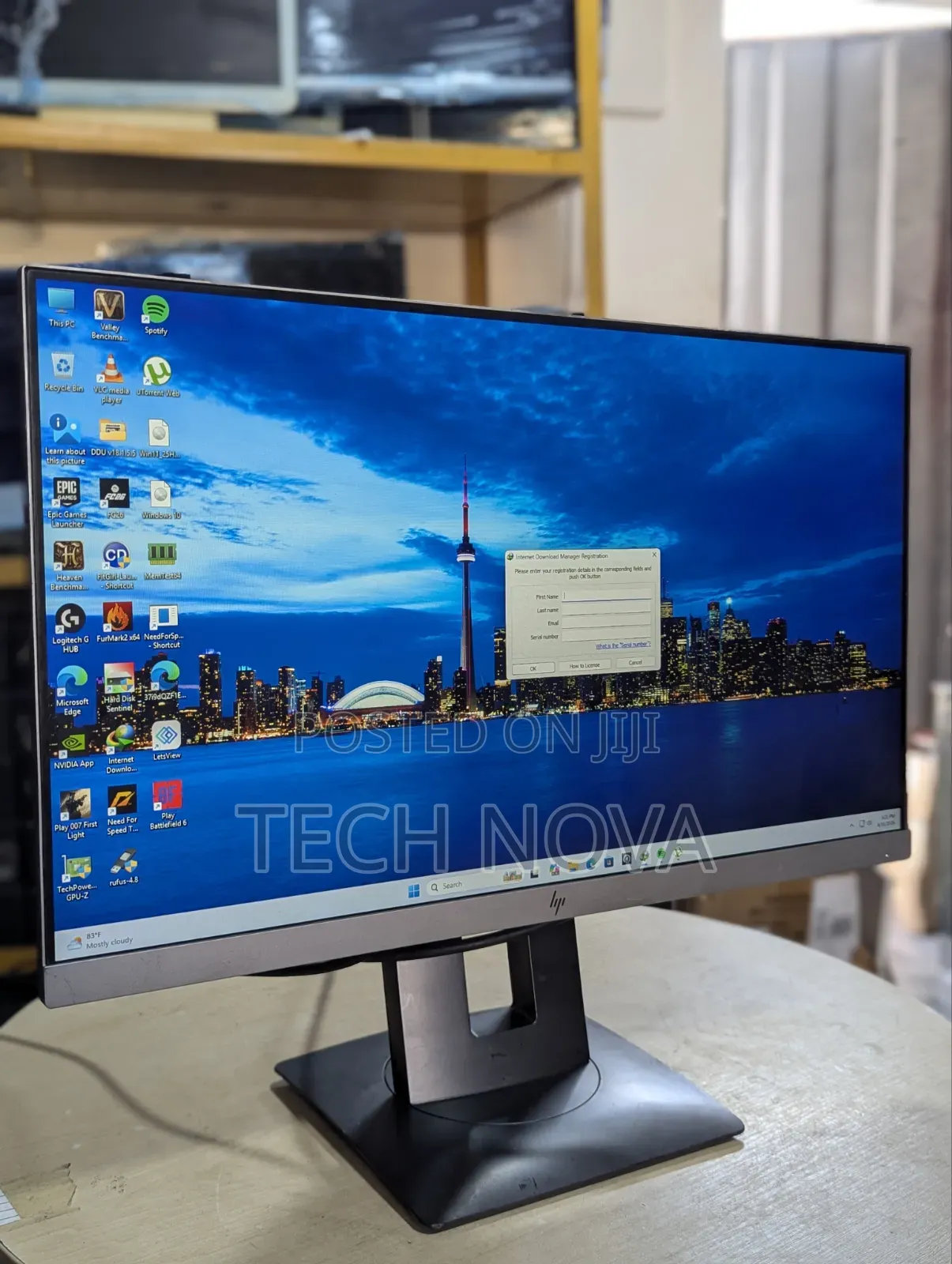 HP EliteDisplay Computer Monitor 23" Inch 1920 X 1080 FHD Silver