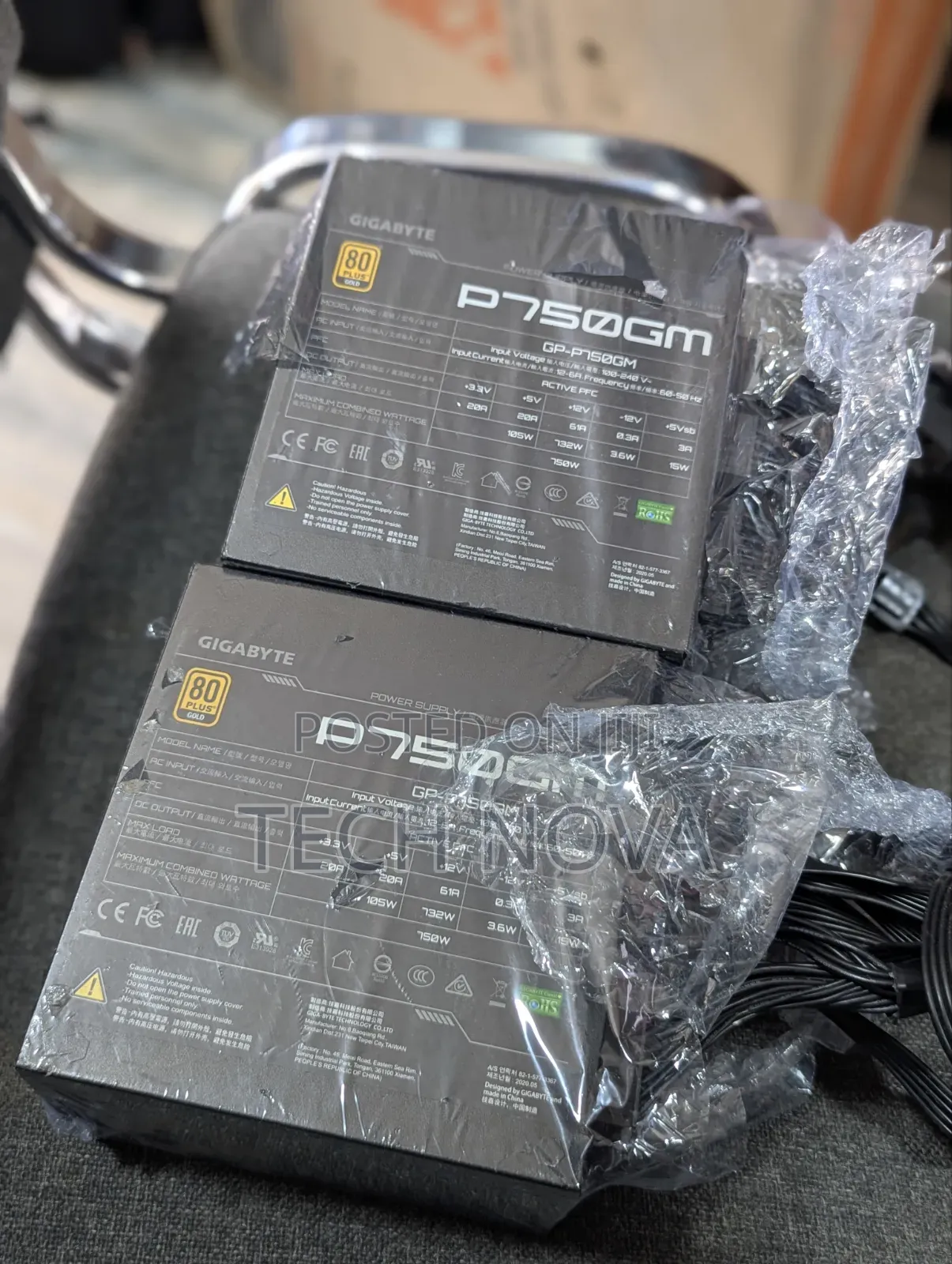 Gigabyte GP-P750GM (80 Plus Gold 750W, Modular Power Supply)