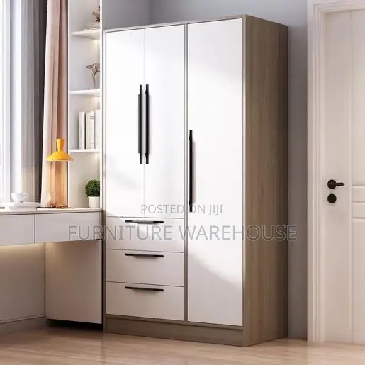 Modern Three Door Wooden Wardrobe